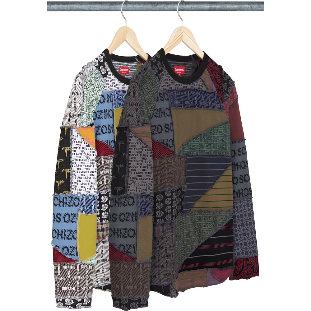 Supreme Patchwork Jacquard L S Top releasing on Week 5 for spring summer 2023