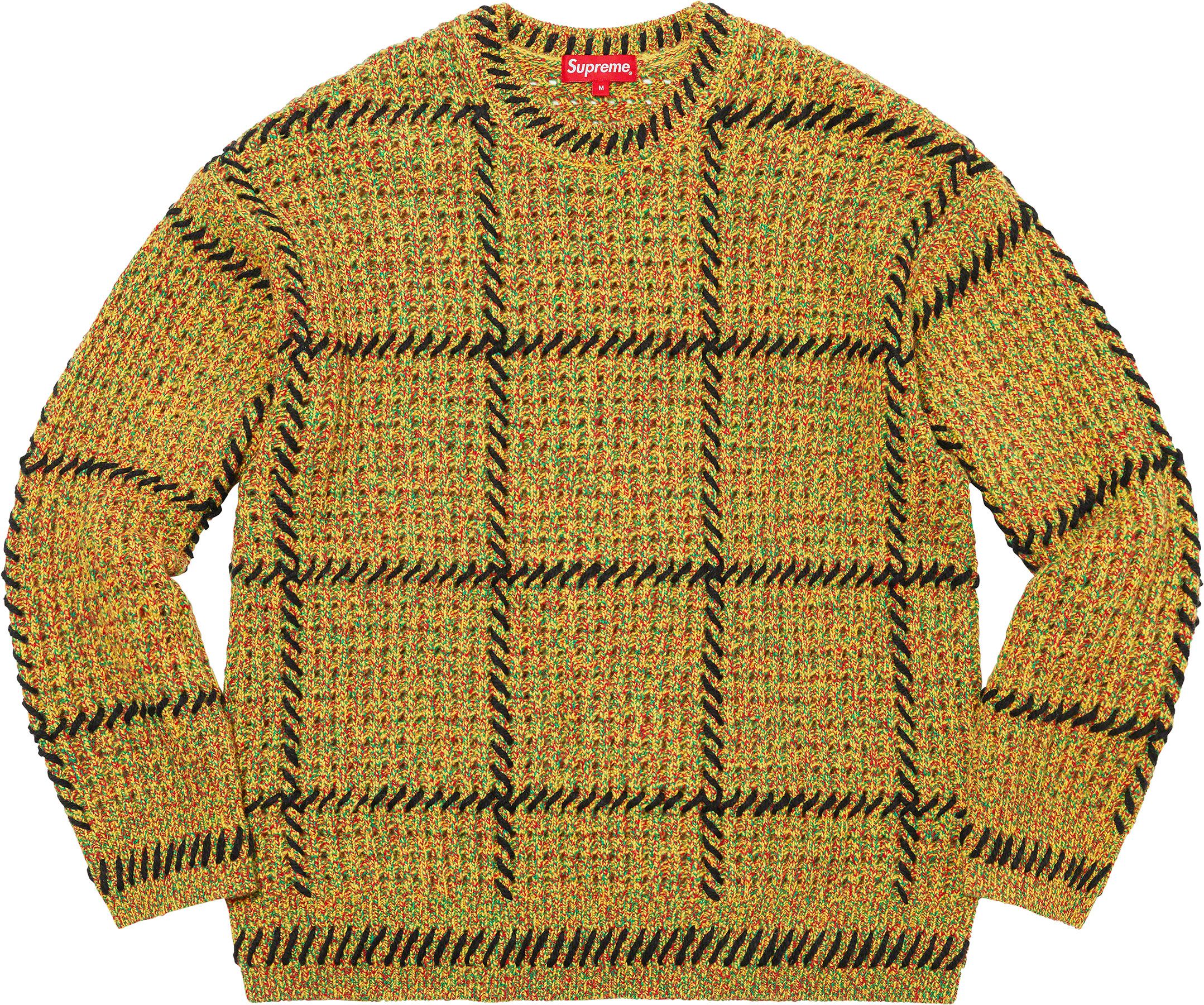 Supreme Quilt Stitch Sweater Black Mサイズ