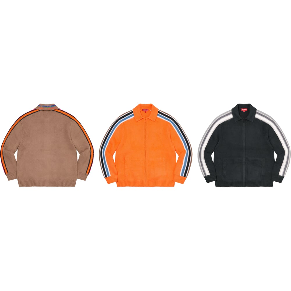 Sleeve Stripe Zip Up Sweater - spring summer 2023 - Supreme