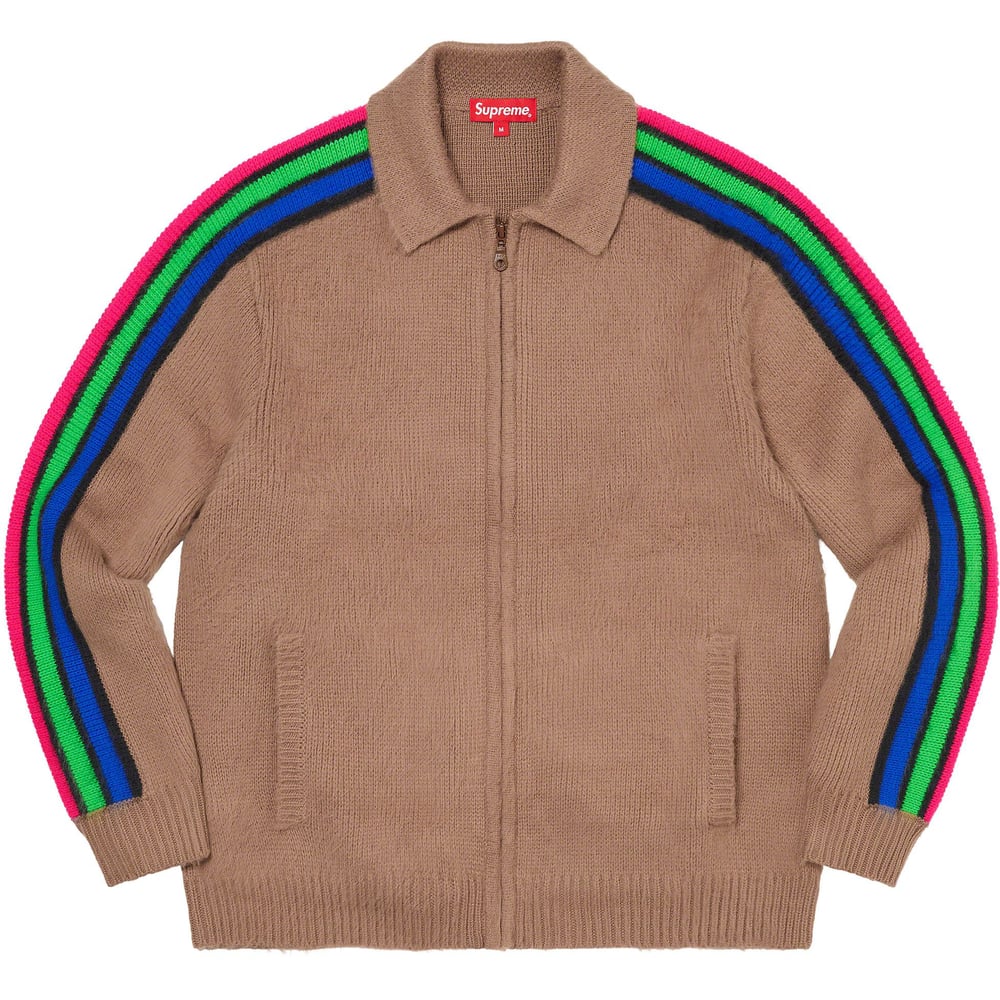 Details on Sleeve Stripe Zip Up Sweater  from spring summer
                                                    2023 (Price is $188)