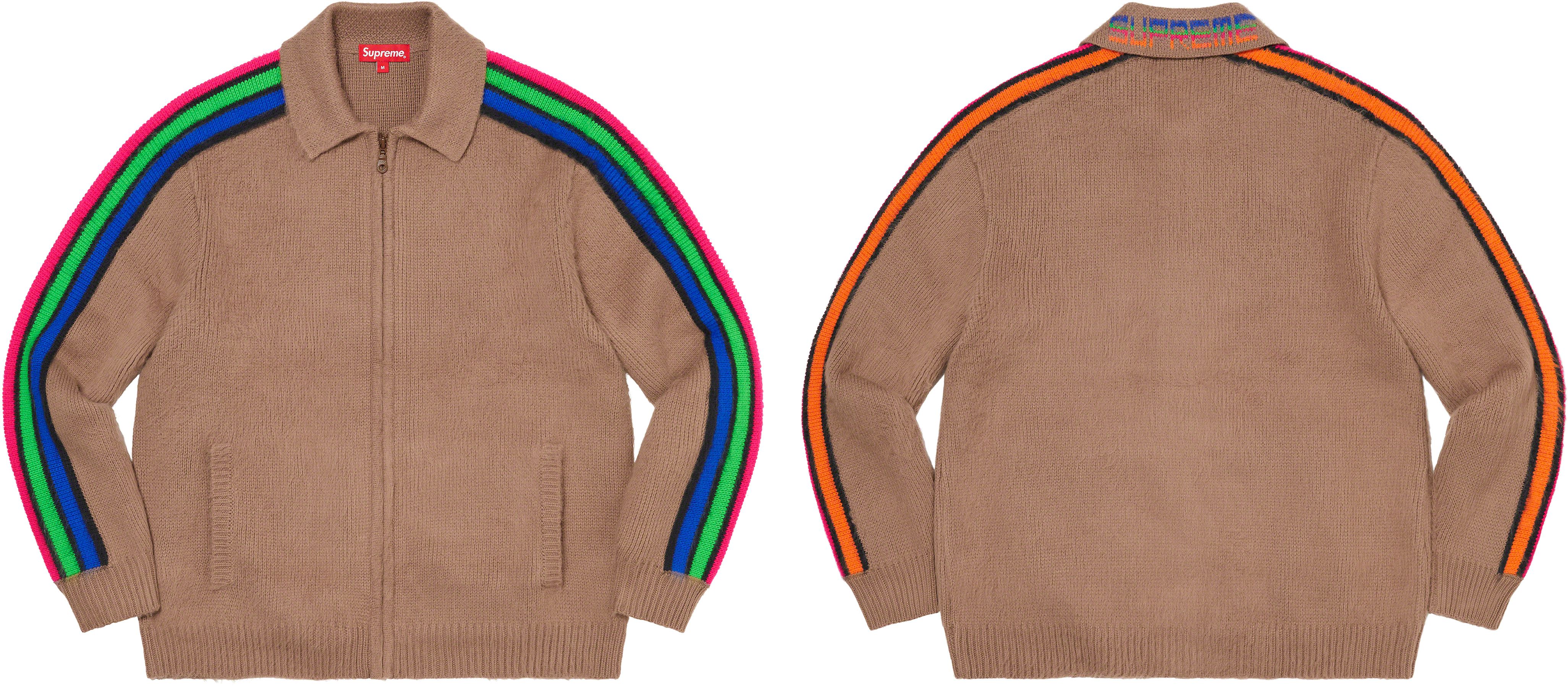 Sleeve Stripe Zip Up Sweater - spring summer 2023 - Supreme
