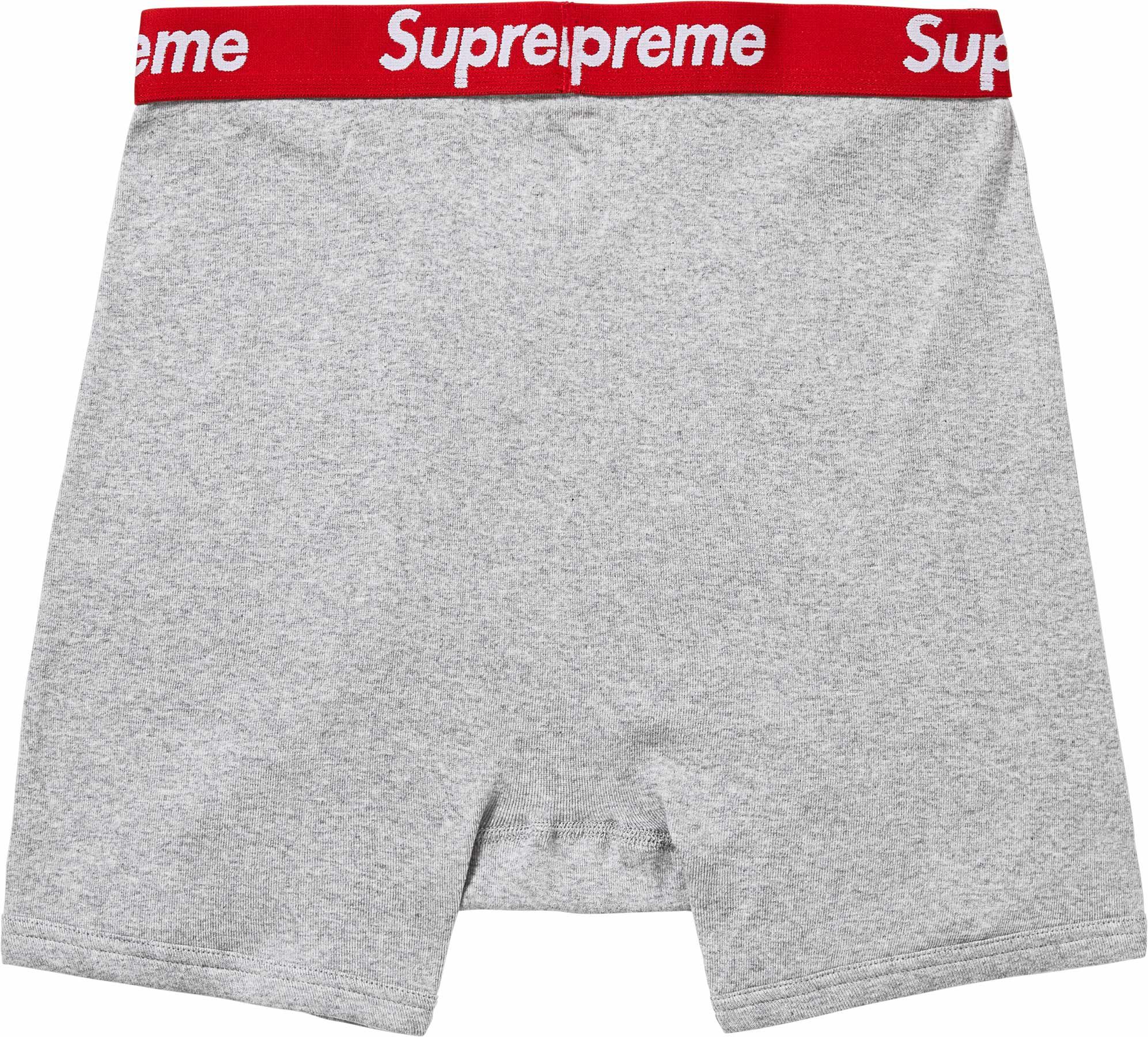 SUPREME/ HANES BOXER BRIEFS Underwear/BLACK**WHITE/ (TWO BOXER