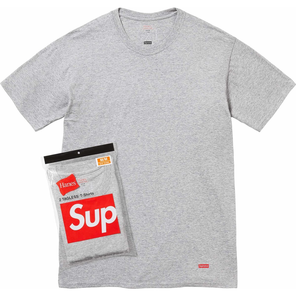 Supreme Supreme Hanes Tagless Tees (2 Pack) for spring summer 24 season