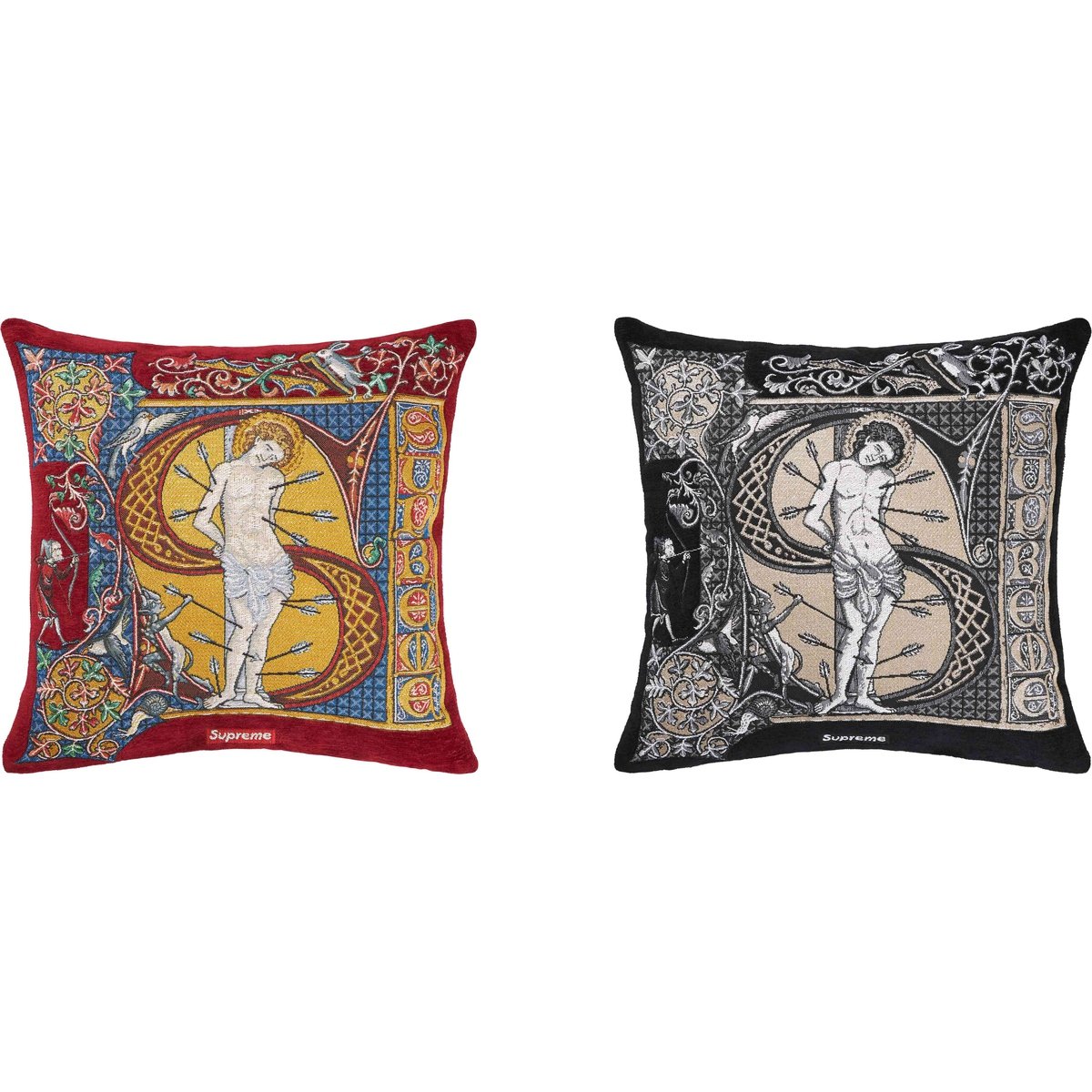 Details on Supreme Jules Pansu Saint Sebastian Pillow from spring summer
                                            2024 (Price is $178)