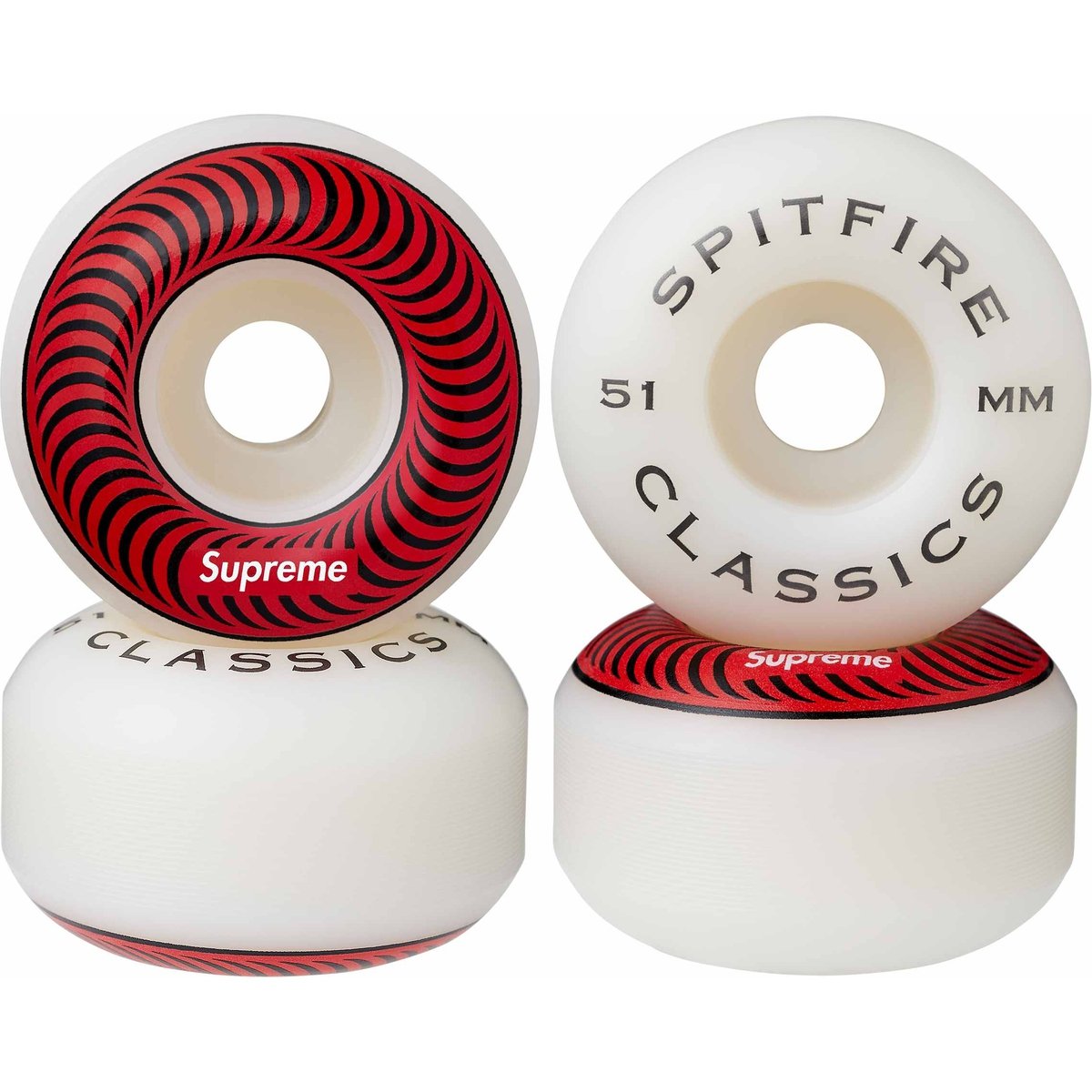 Supreme Supreme Spitfire Classic Wheels (Set of 4) released during spring summer 24 season