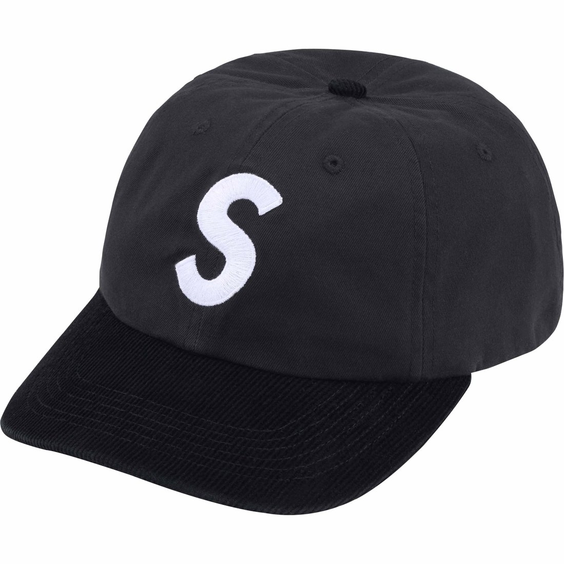 Details on 2-Tone S Logo 6-Panel Black from spring summer
                                                    2024 (Price is $48)
