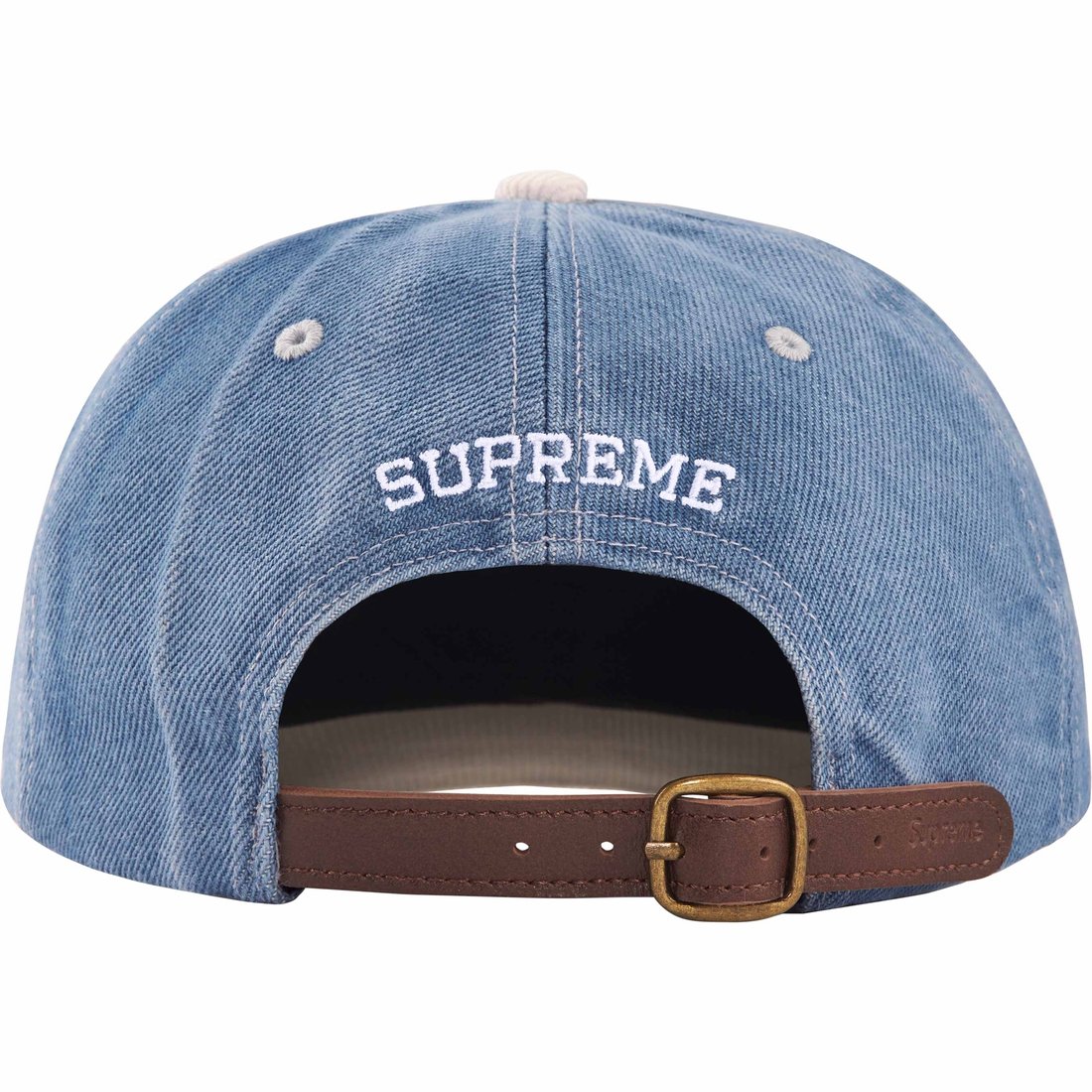 Details on 2-Tone S Logo 6-Panel Washed Denim from spring summer
                                                    2024 (Price is $48)