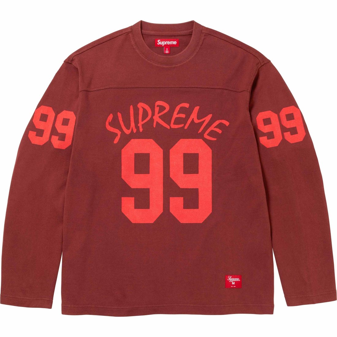 Details on 99 L S Football Top Maroon from spring summer
                                                    2024 (Price is $110)