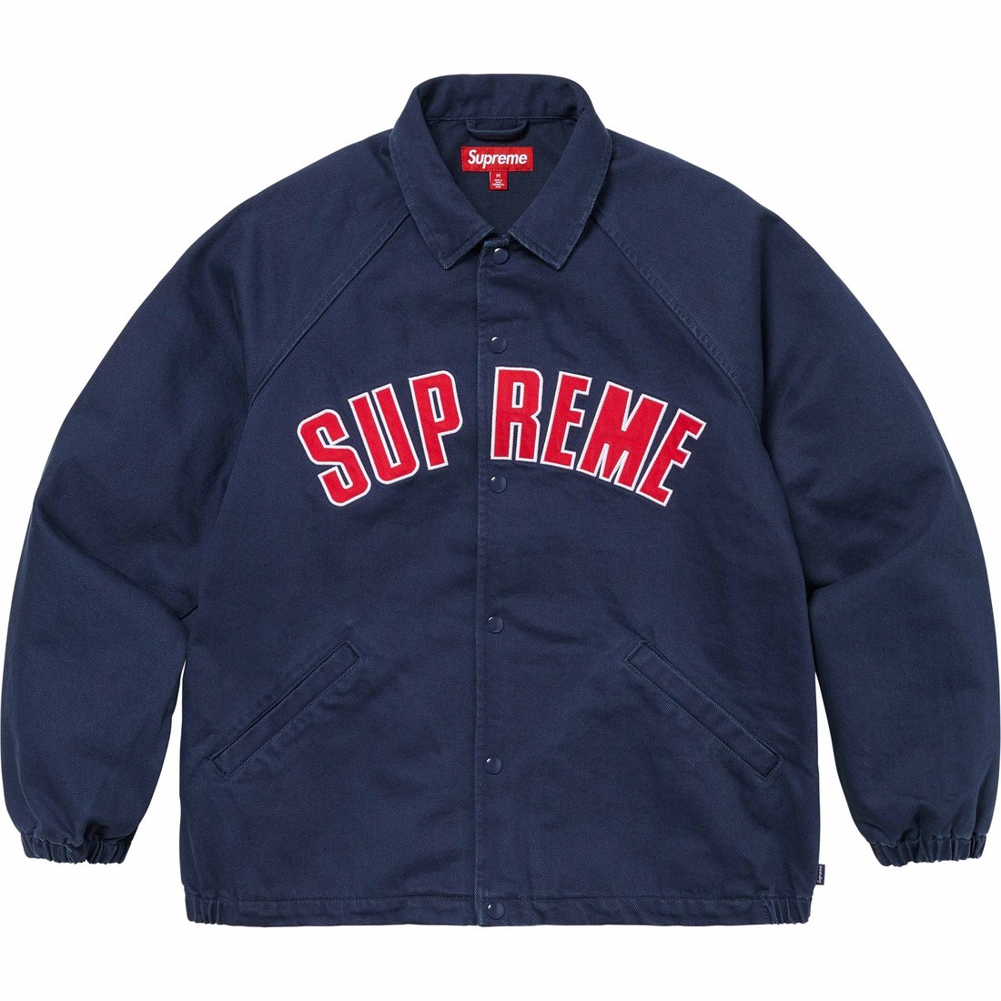 Details on Arc Denim Coaches Jacket Navy from spring summer
                                                    2024 (Price is $178)
