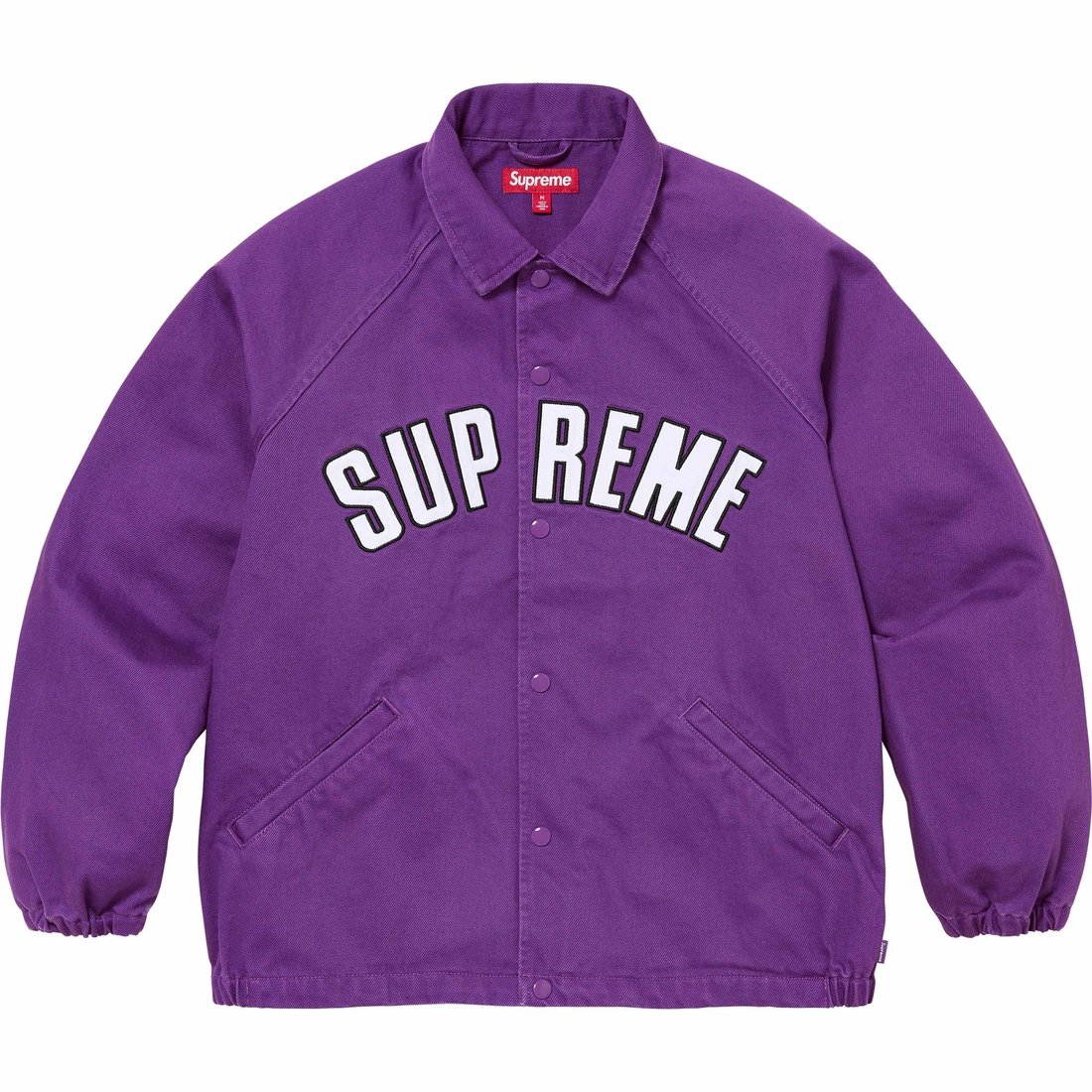 Details on Arc Denim Coaches Jacket Purple from spring summer
                                                    2024 (Price is $178)