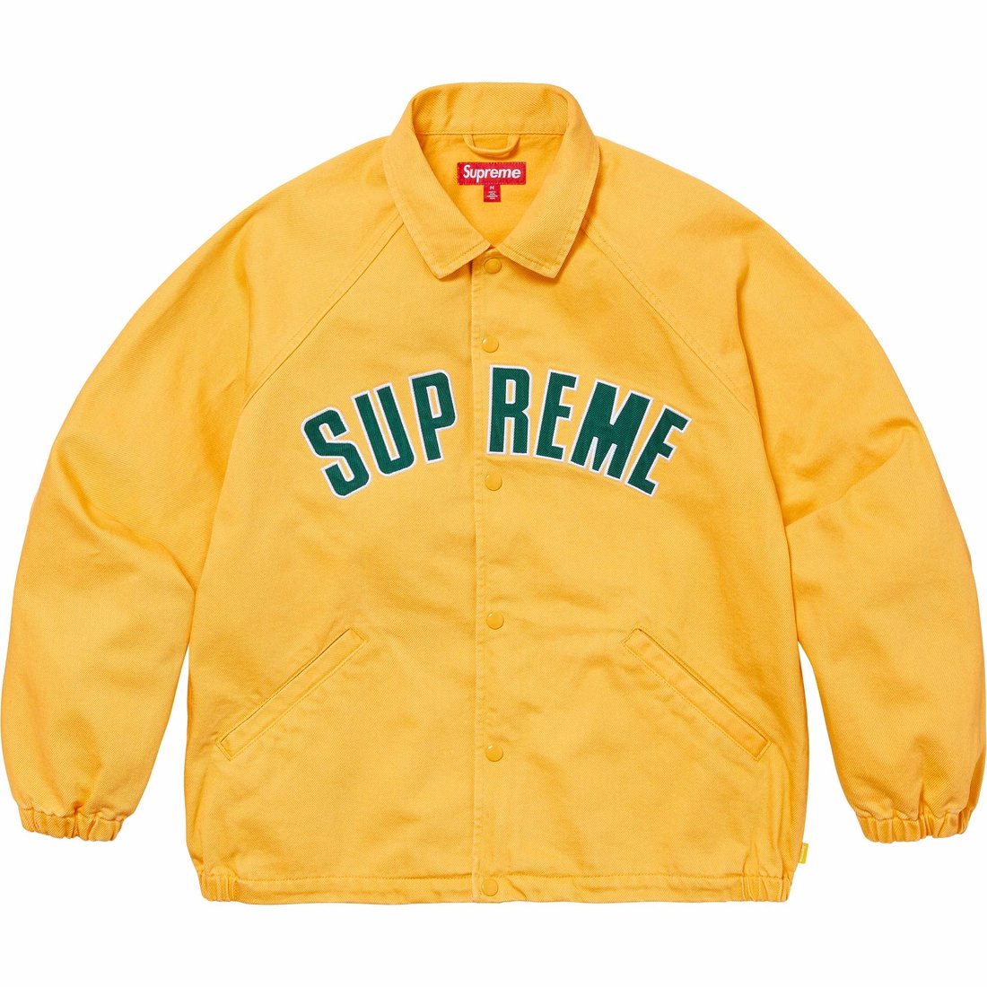 Details on Arc Denim Coaches Jacket Yellow from spring summer
                                                    2024 (Price is $178)