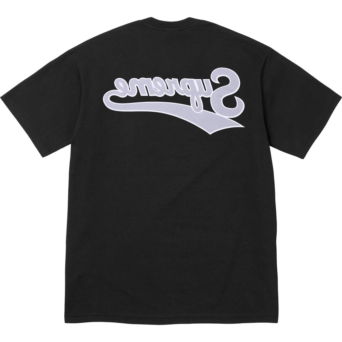 Supreme Backwards Tee (SS24) - Black - $40