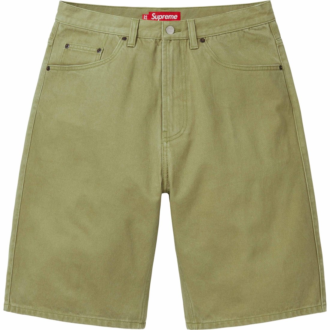 Details on Baggy Denim Short Light Olive from spring summer
                                                    2024 (Price is $138)