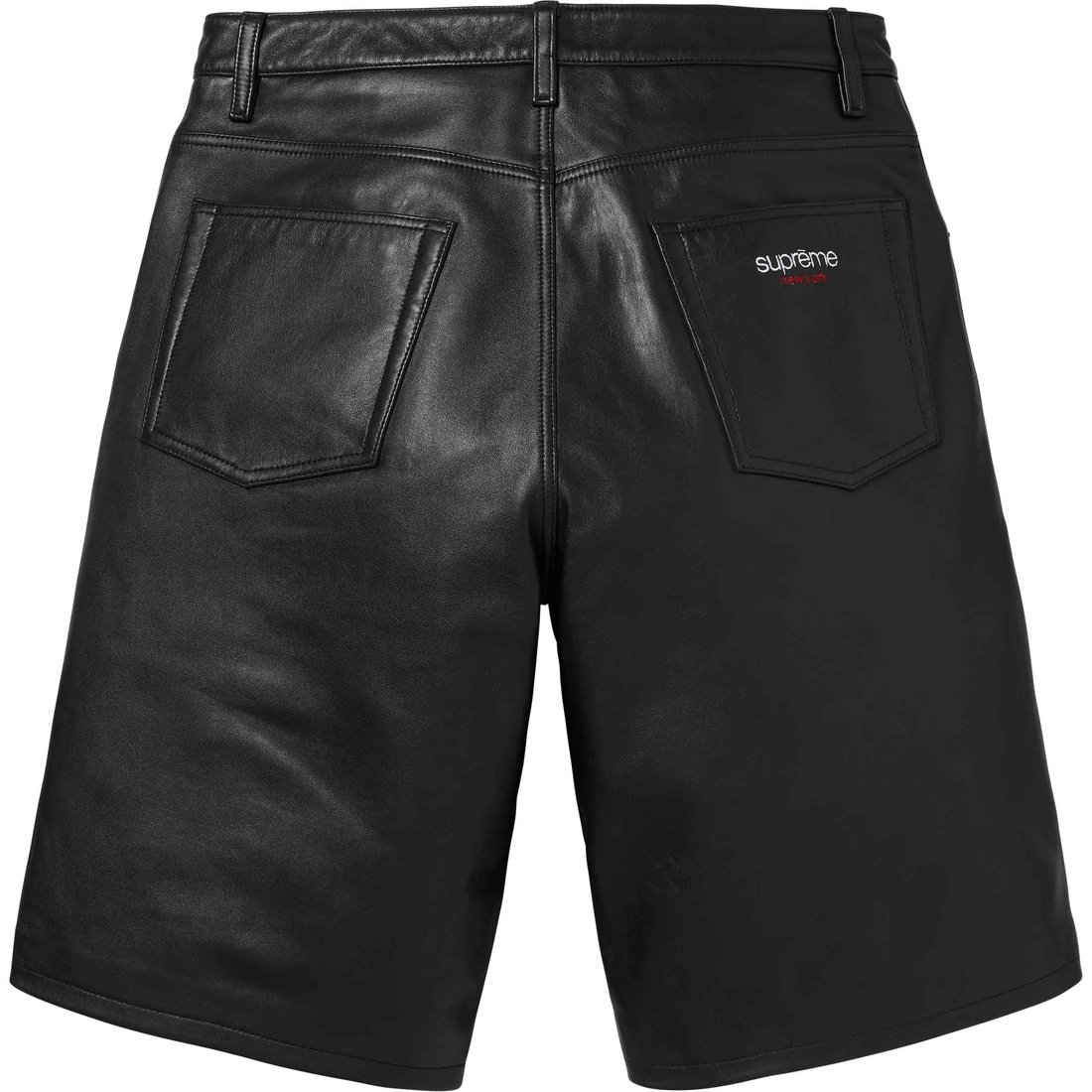 Details on Baggy Leather Short Black from spring summer
                                                    2024 (Price is $298)