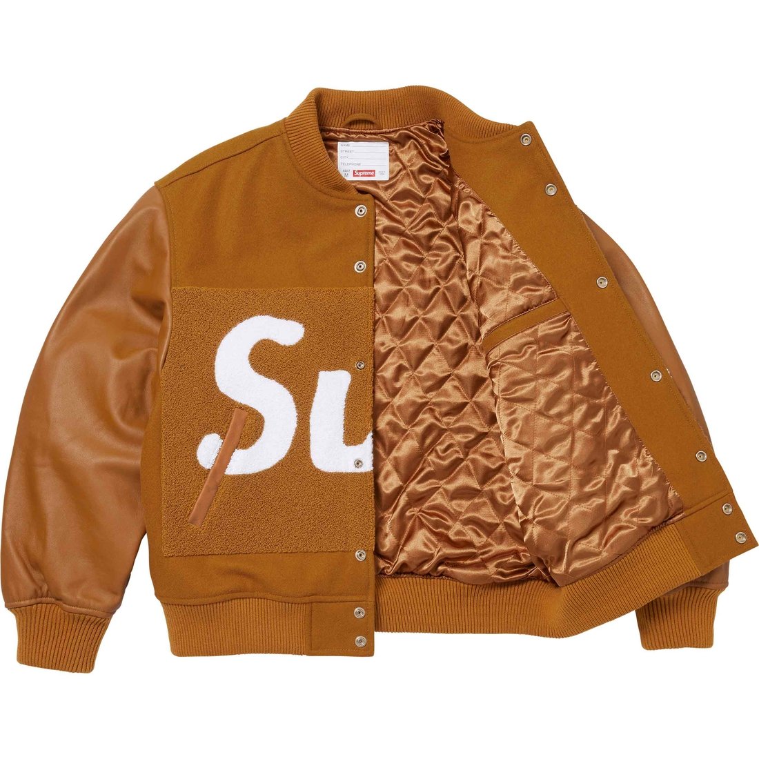 Details on Big Logo Chenille Varsity Jacket Mustard from spring summer
                                                    2024 (Price is $598)