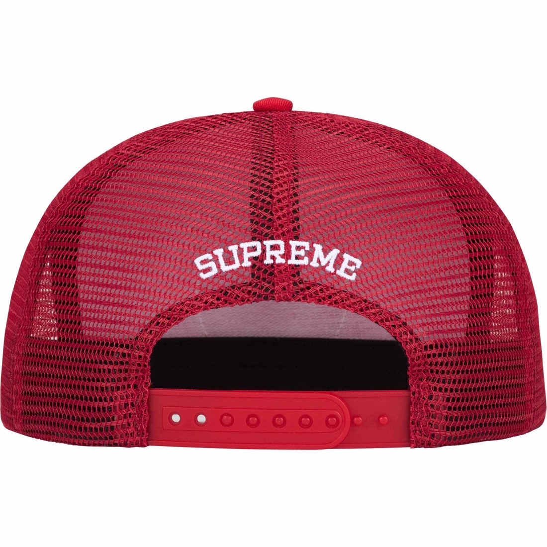 Details on Black Cat Mesh Back 5-Panel Red from spring summer
                                                    2024 (Price is $48)