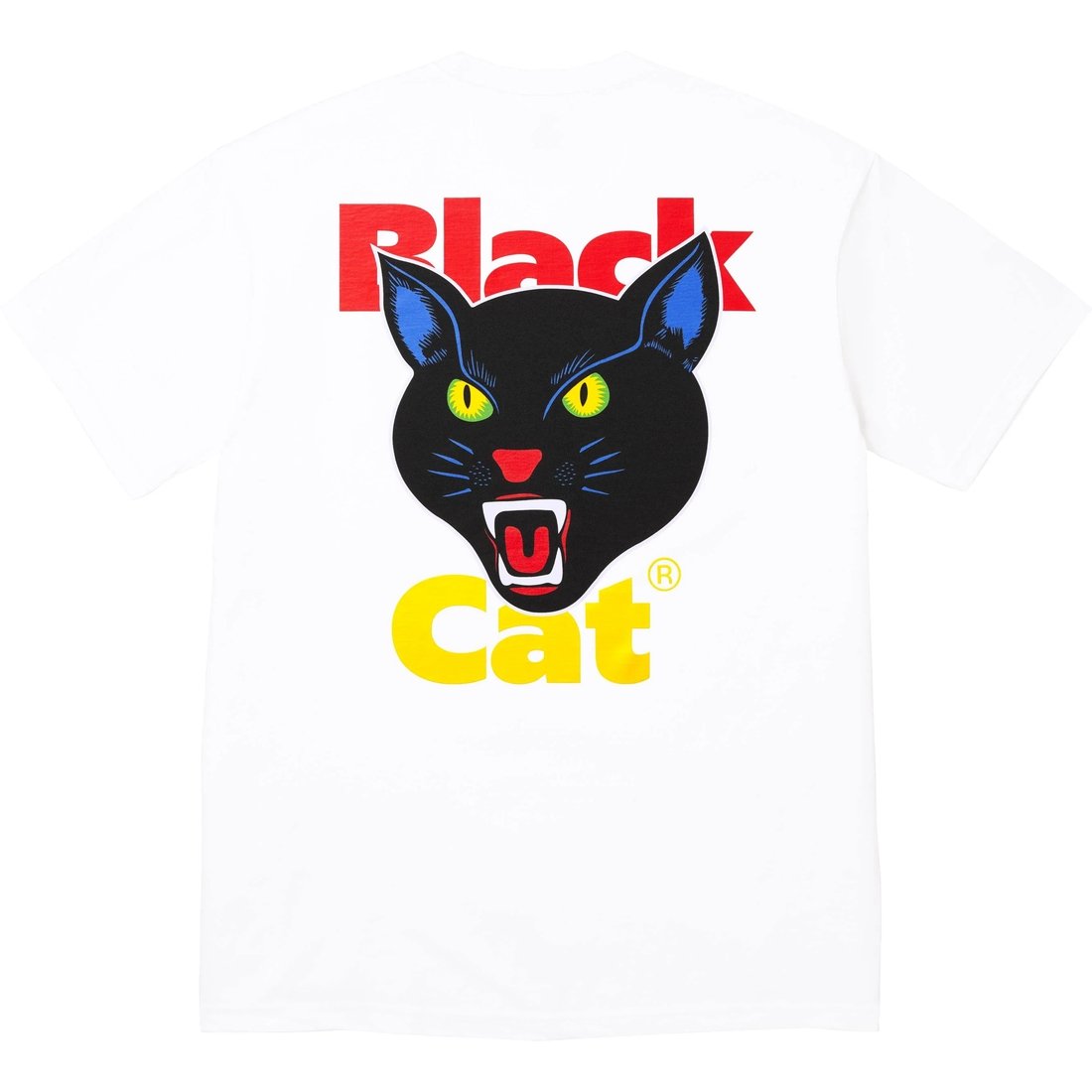 Supreme Black Cat Tee (SS24) - White - $44