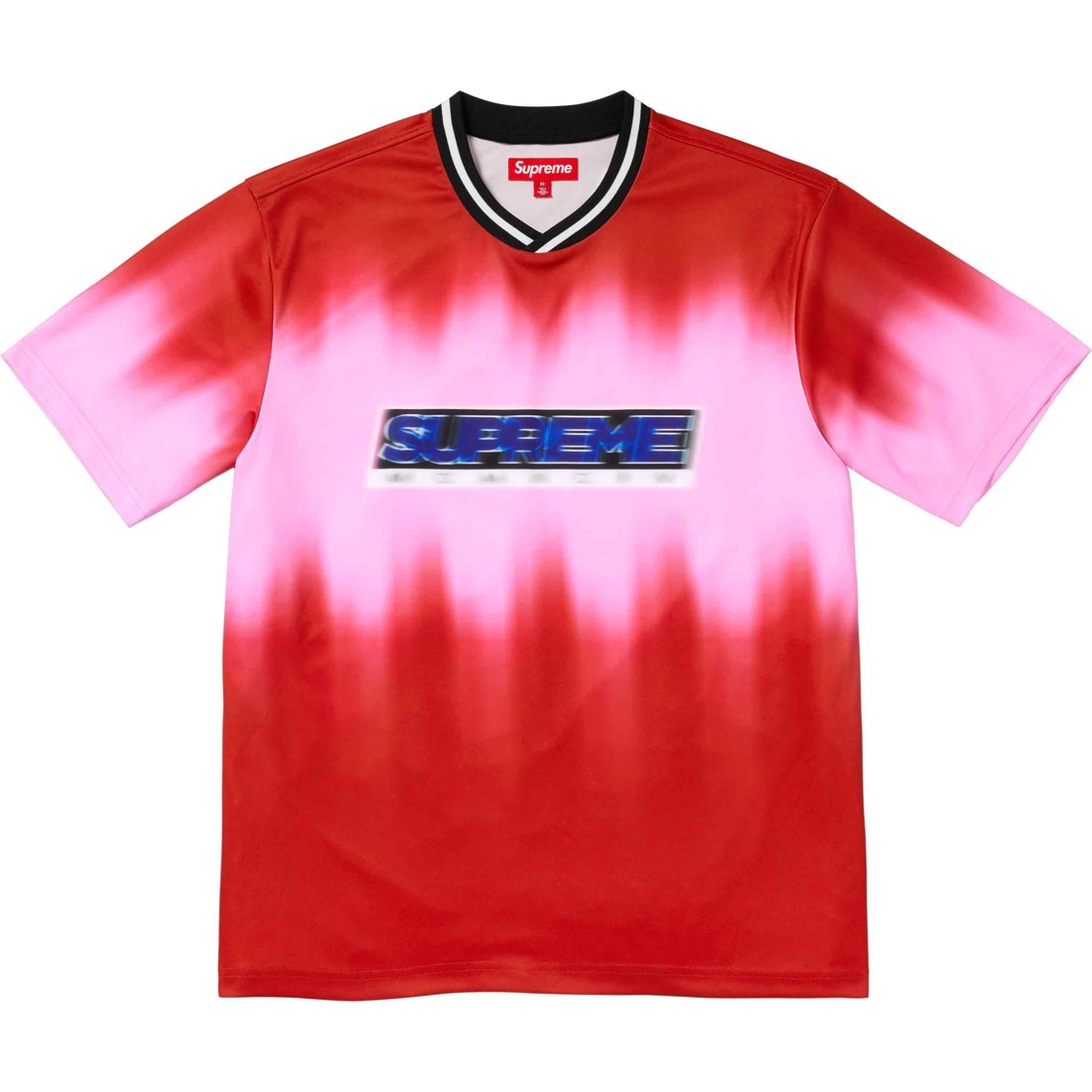 Details on Blur Soccer Jersey Red from spring summer
                                                    2024 (Price is $98)