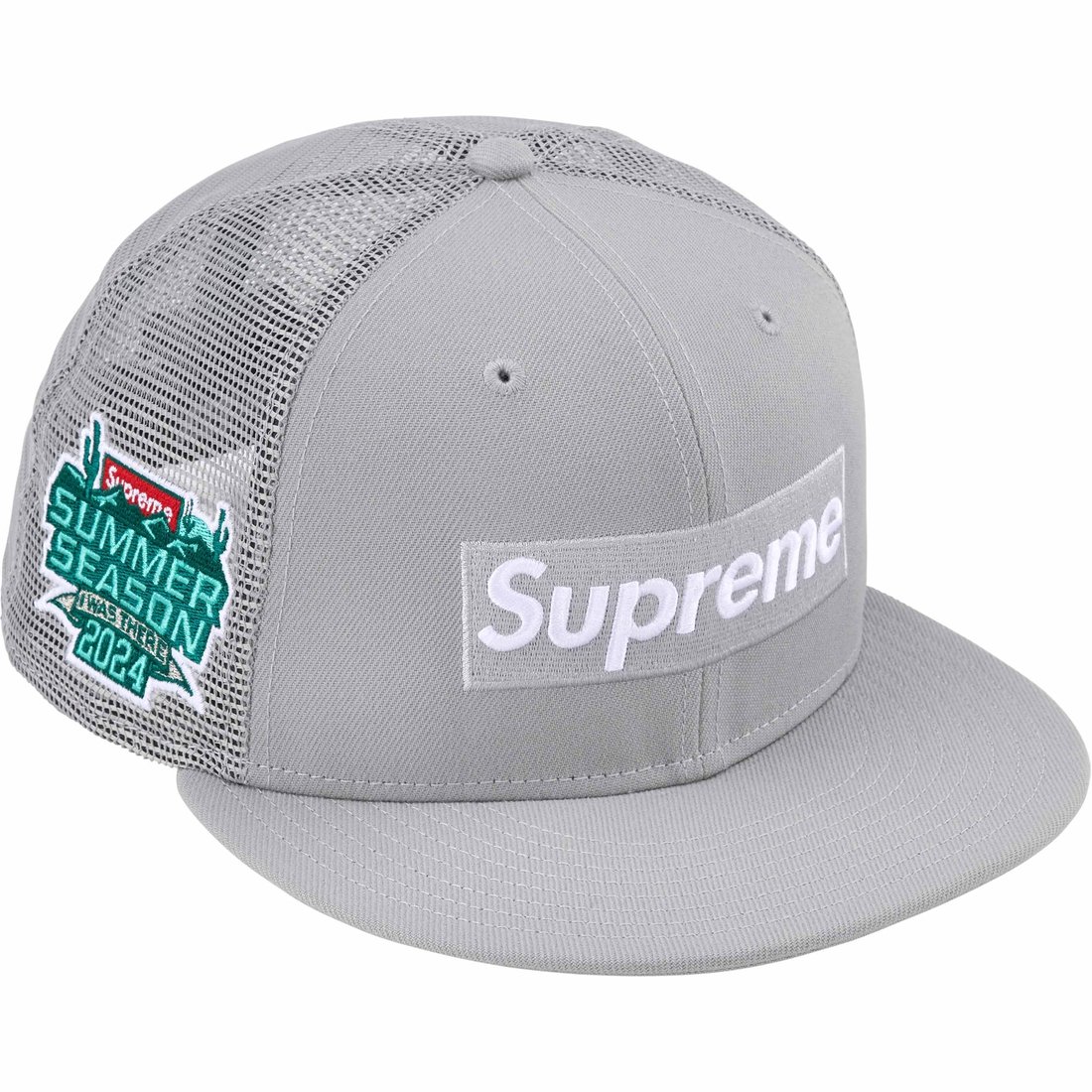 Details on Box Logo Mesh Back New Era Grey from spring summer
                                                    2024 (Price is $54)