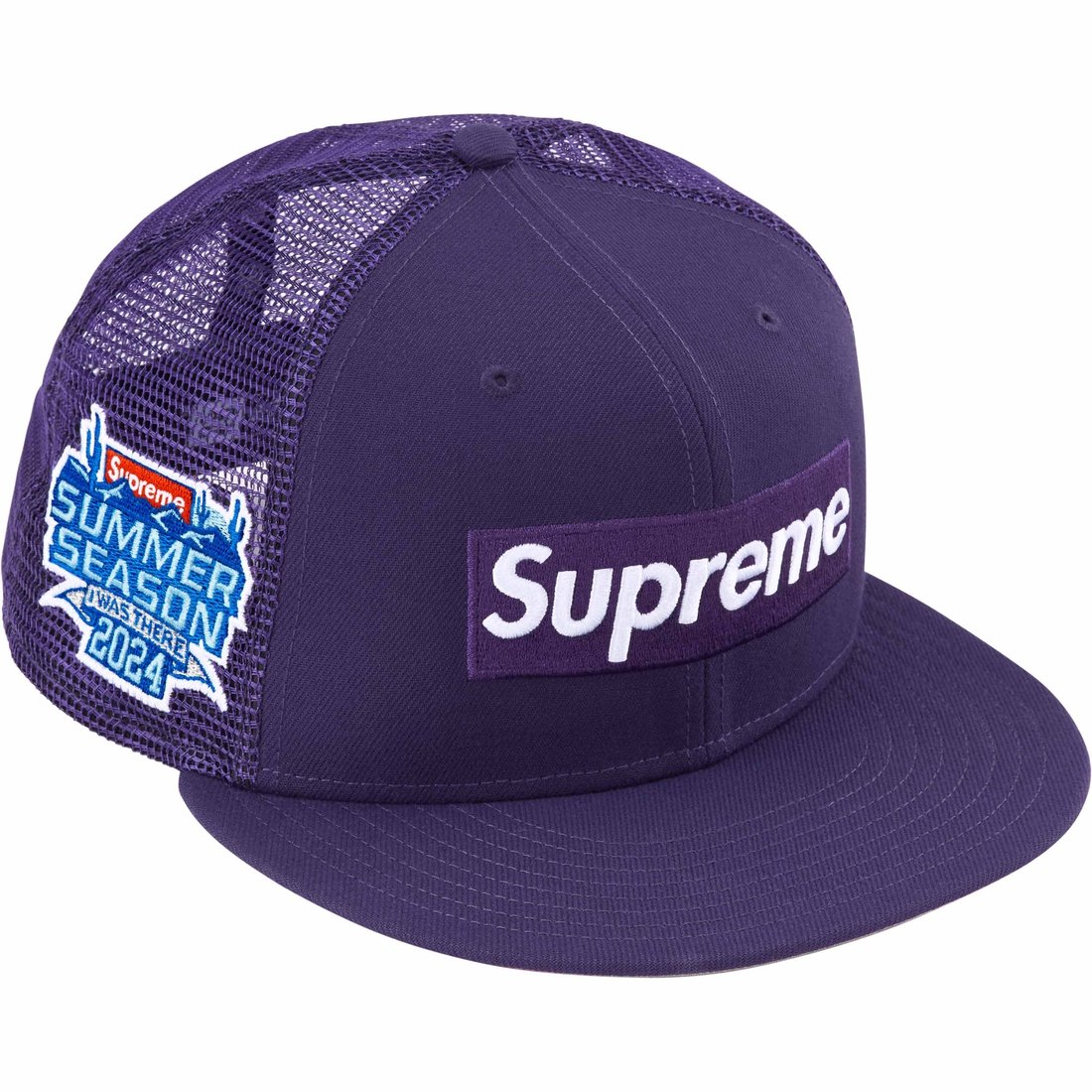 Details on Box Logo Mesh Back New Era Purple from spring summer
                                                    2024 (Price is $54)