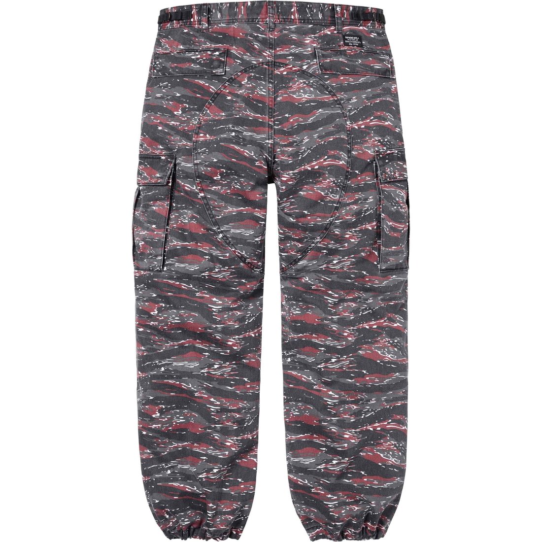 Details on Cargo Pant Red Tiger Camo from spring summer
                                                    2024 (Price is $168)