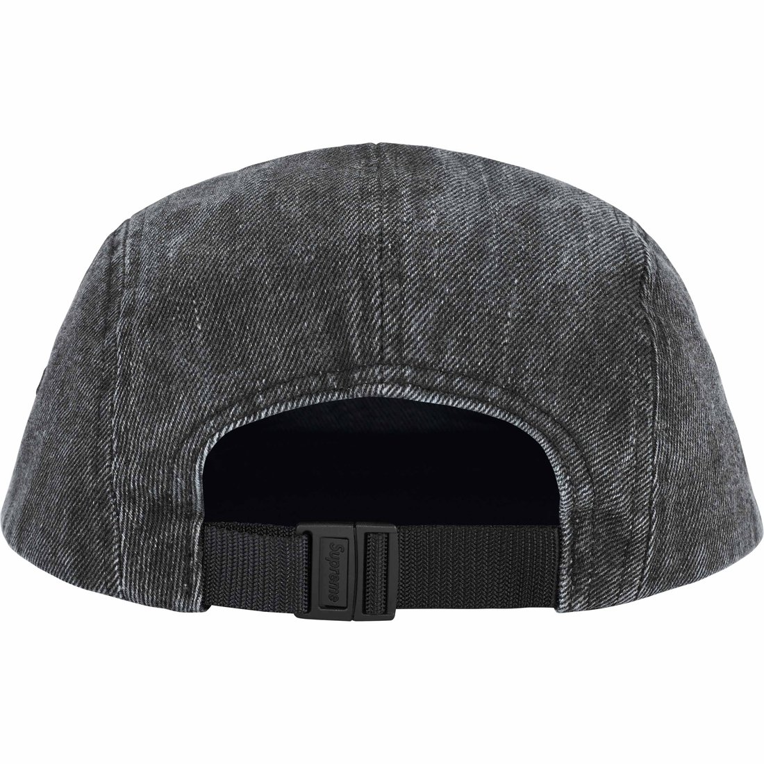 Supreme Coated Denim Camp Cap (SS24) - Black - $54