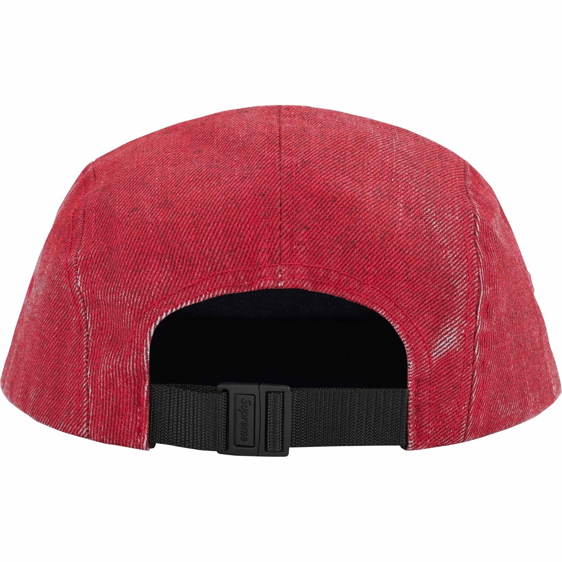 Supreme Coated Denim Camp Cap (SS24) - Red - $54