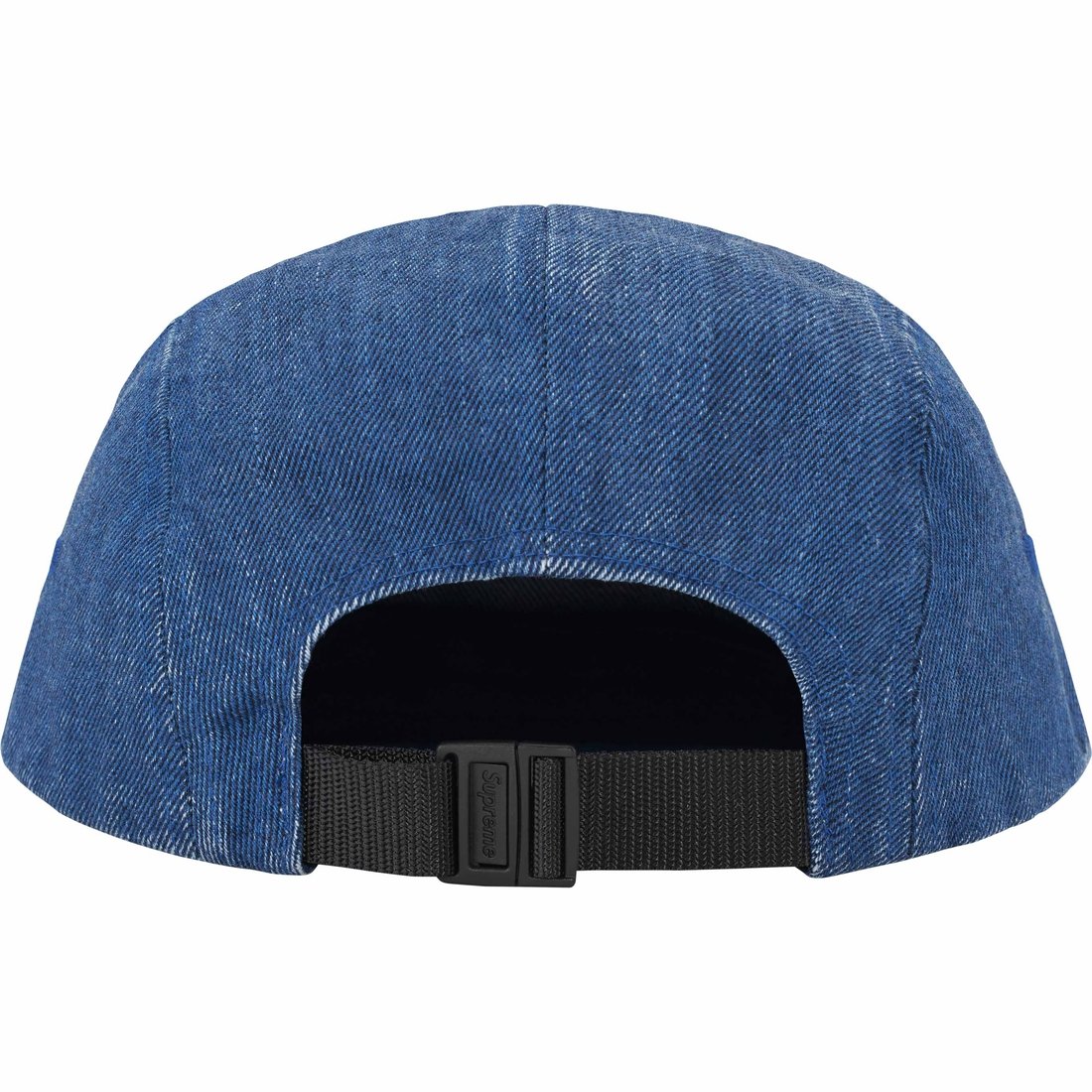 Supreme Coated Denim Camp Cap (SS24) - Royal - $54
