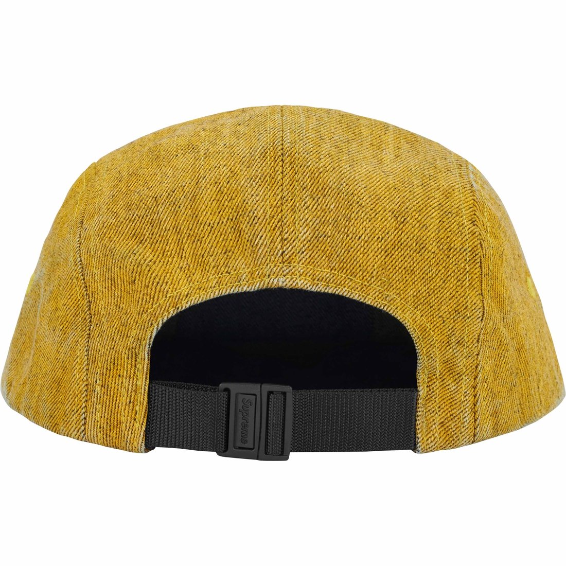 Supreme Coated Denim Camp Cap (SS24) - Yellow - $54