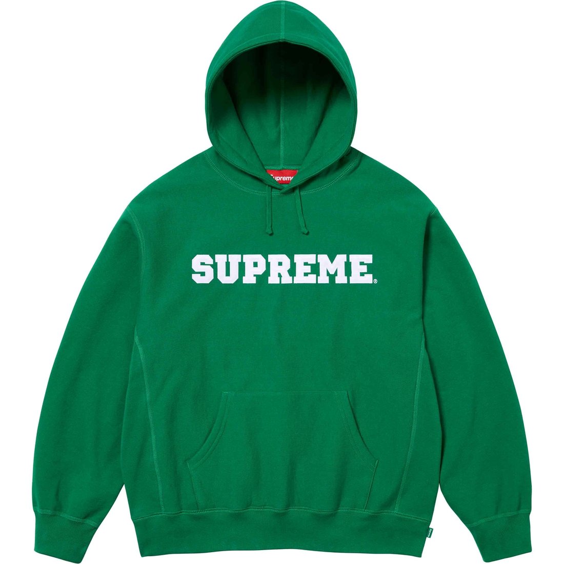 Details on Collegiate Hooded Sweatshirt Dark Green from spring summer
                                                    2024 (Price is $158)