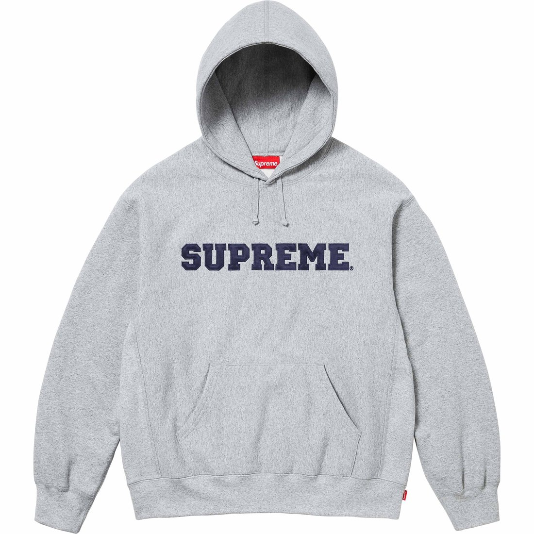 Details on Collegiate Hooded Sweatshirt Heather Grey from spring summer
                                                    2024 (Price is $158)