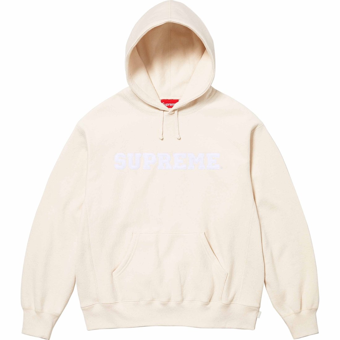 Details on Collegiate Hooded Sweatshirt Natural from spring summer
                                                    2024 (Price is $158)
