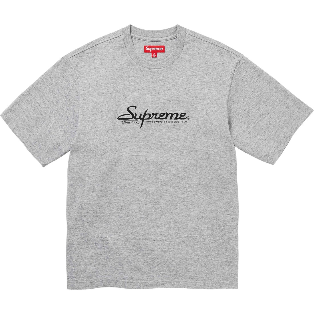 Supreme Contact S S Top (SS24) - Heather Grey - $78
