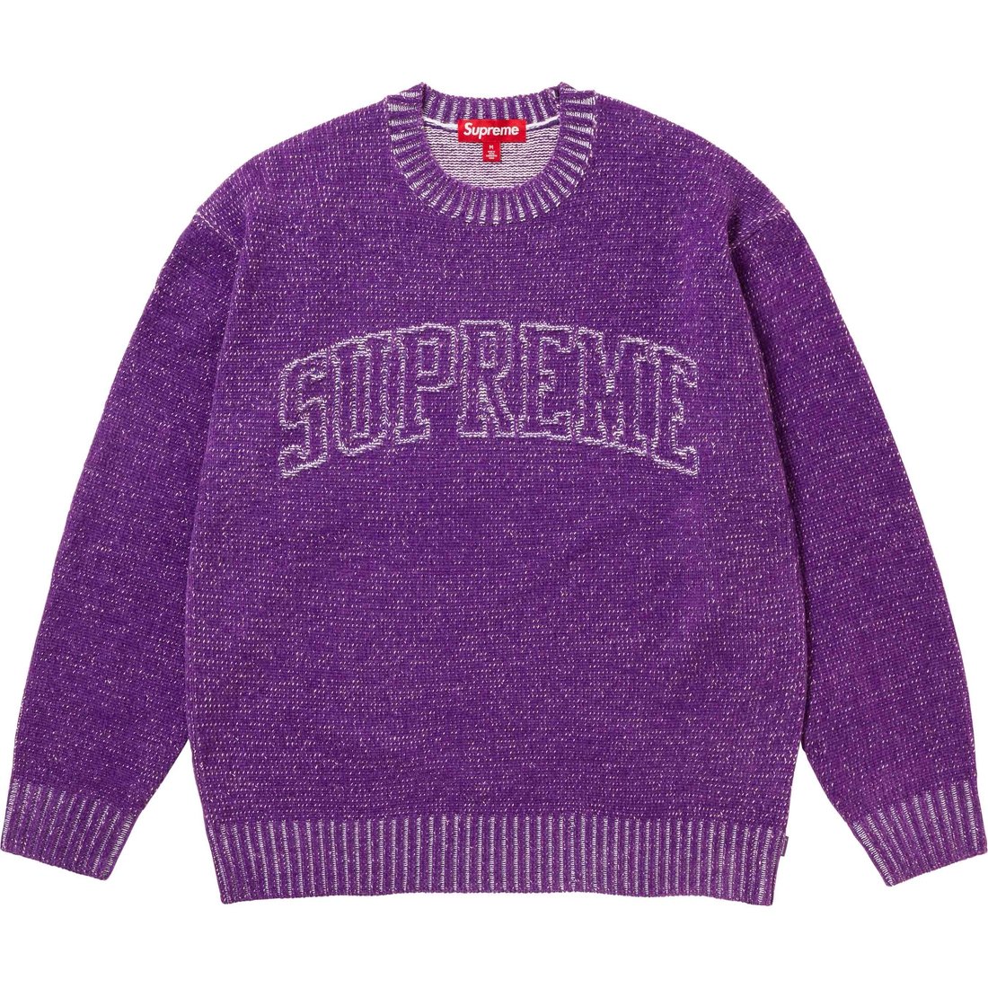 Details on Contrast Arc Sweater Purple from spring summer
                                                    2024 (Price is $148)