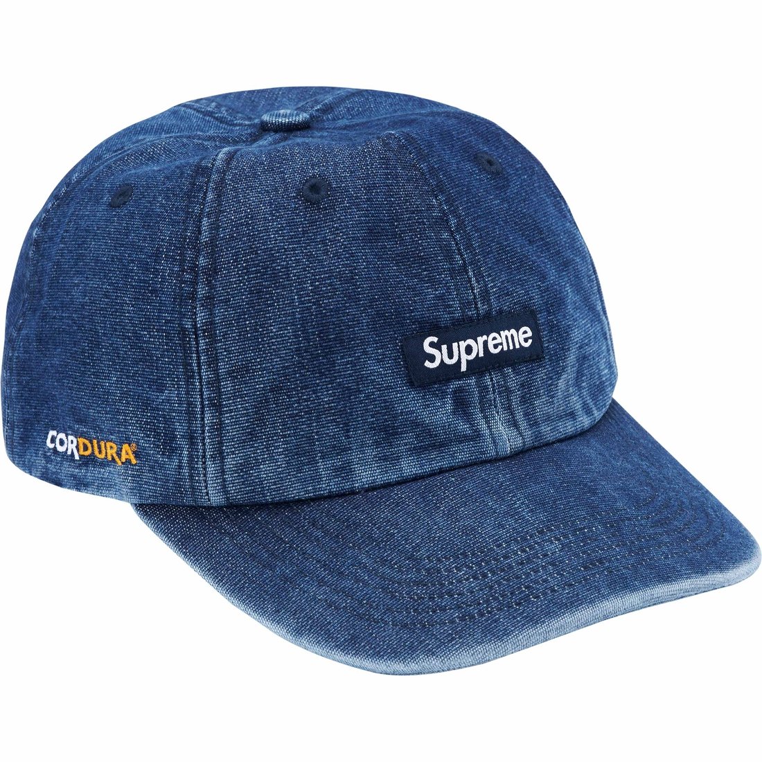 Supreme Cordura Denim Small Box 6-Panel (SS24) - Blue - $54