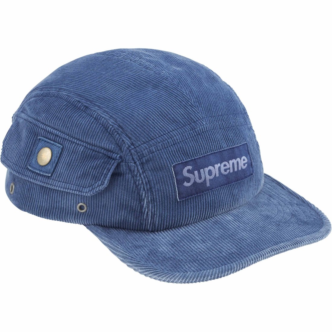 Details on Corduroy Pocket Camp Cap Blue from spring summer
                                                    2024 (Price is $54)