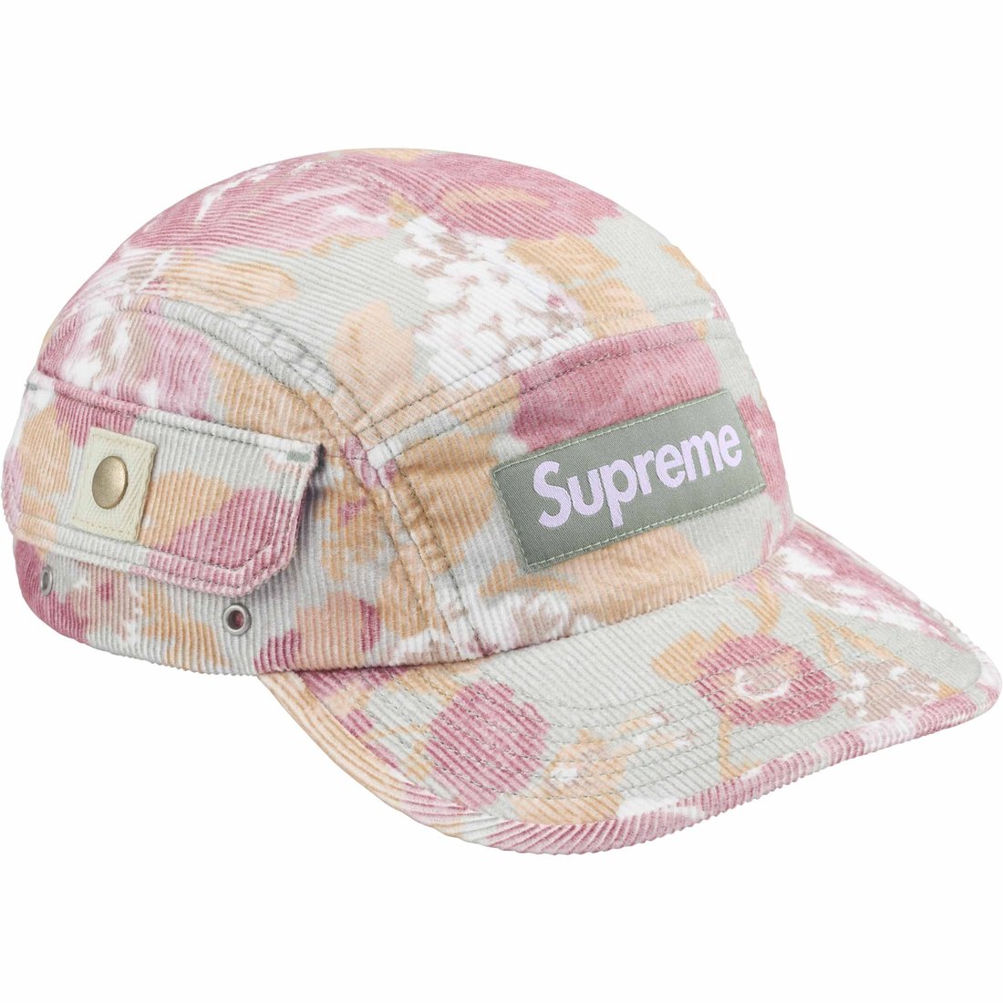 Details on Corduroy Pocket Camp Cap Floral from spring summer
                                                    2024 (Price is $54)