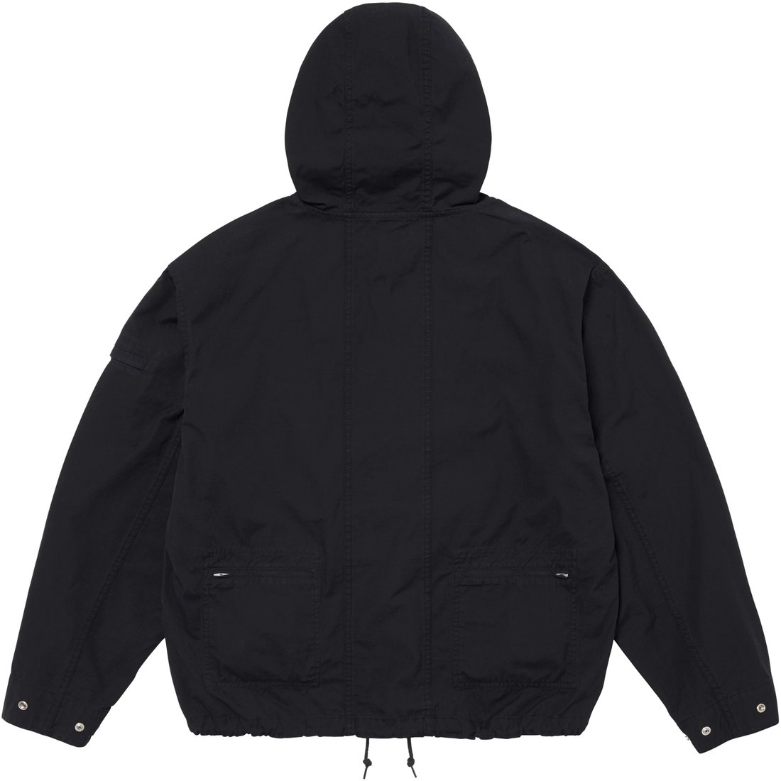 Details on Cotton Utility Anorak Black from spring summer
                                                    2024 (Price is $178)