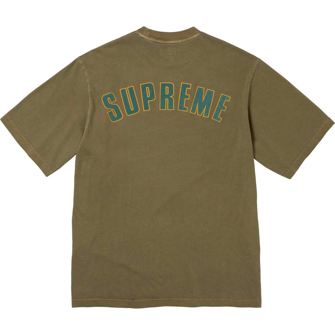 Details on Cracked Arc S S Top Olive from spring summer
                                                    2024 (Price is $78)