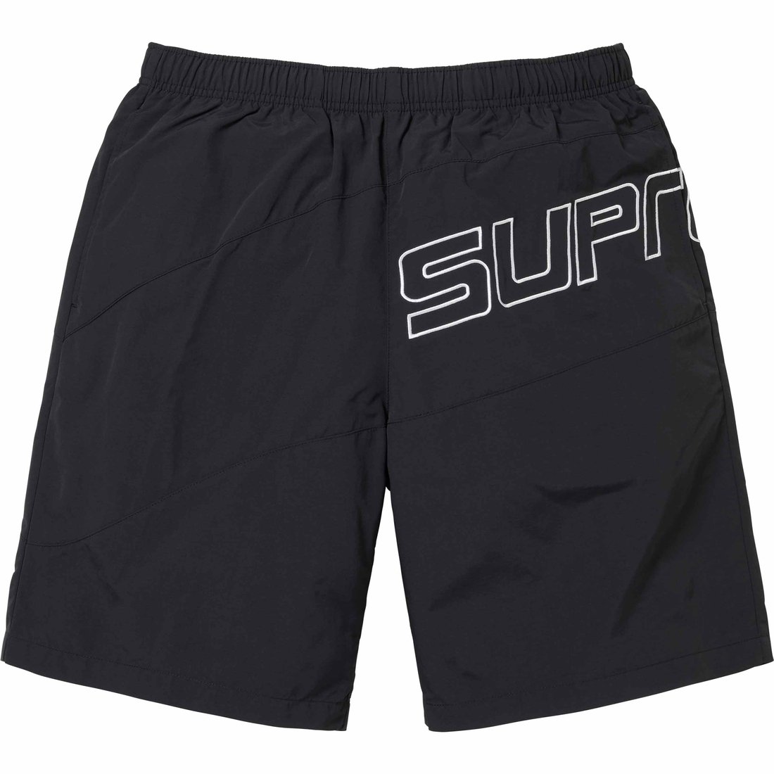 Supreme Curve Nylon Short (SS24) - Black - $110
