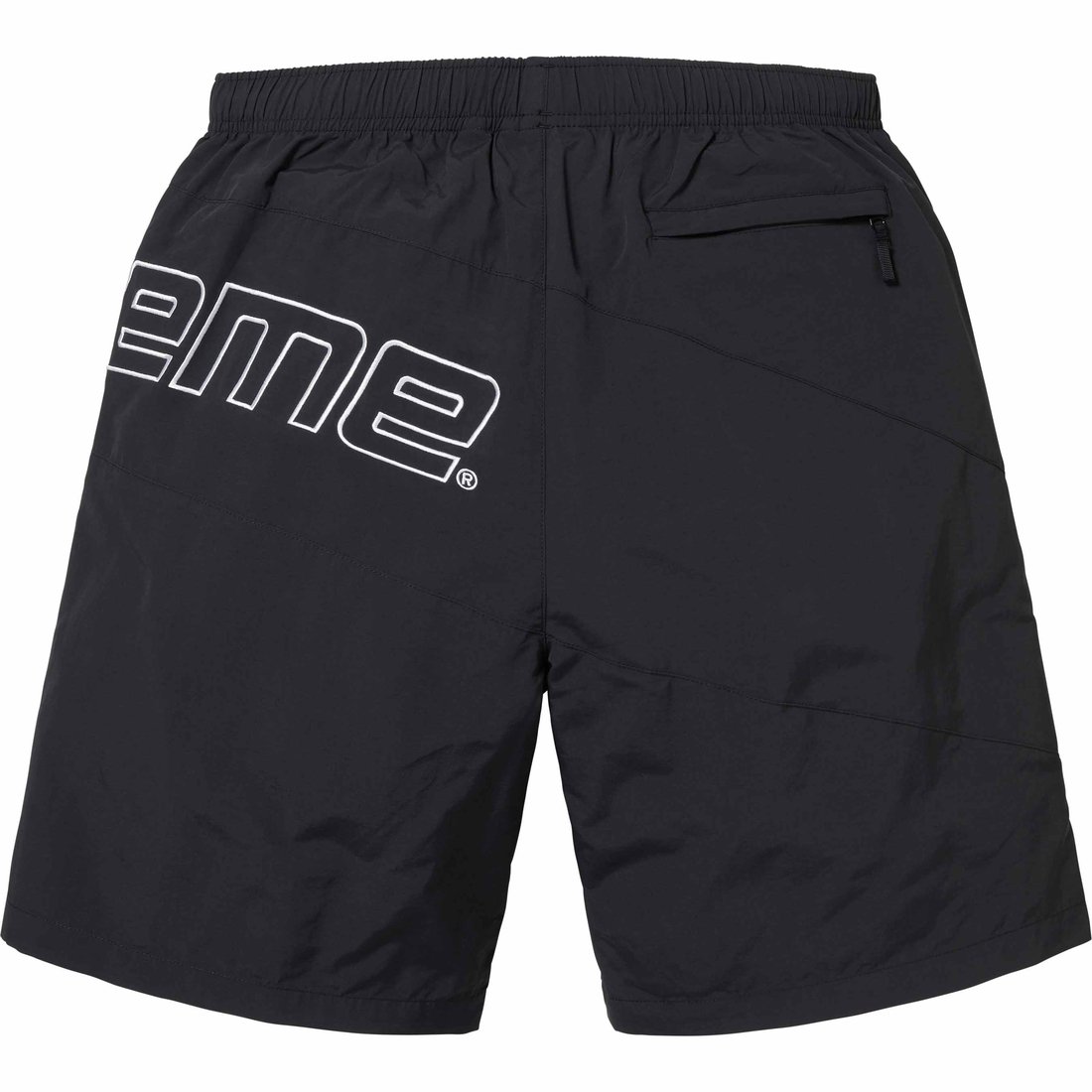 Supreme Curve Nylon Short (SS24) - Black - $110