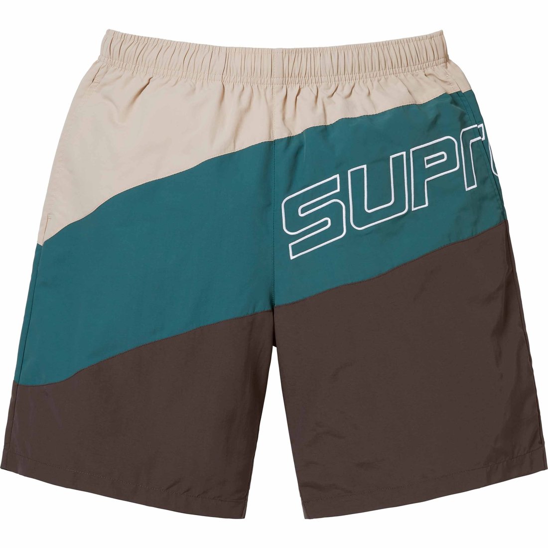 Supreme Curve Nylon Short (SS24) - Brown - $110