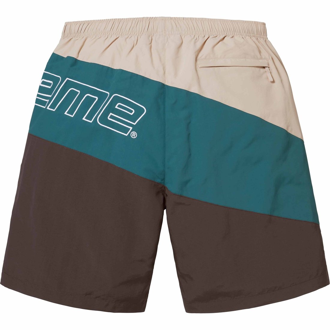 Supreme Curve Nylon Short (SS24) - Brown - $110