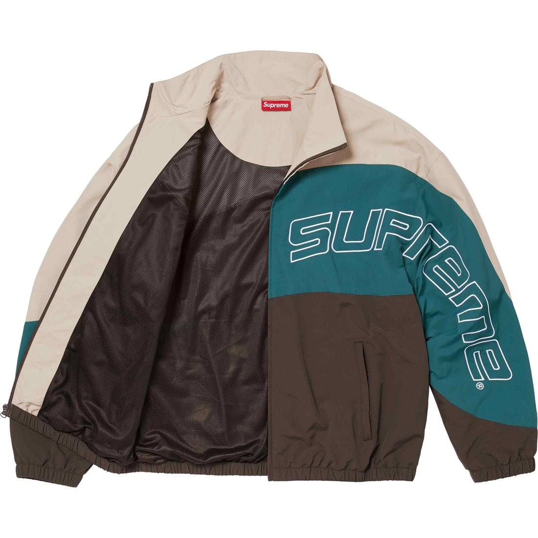 Details on Curve Track Jacket Brown from spring summer
                                                    2024 (Price is $168)