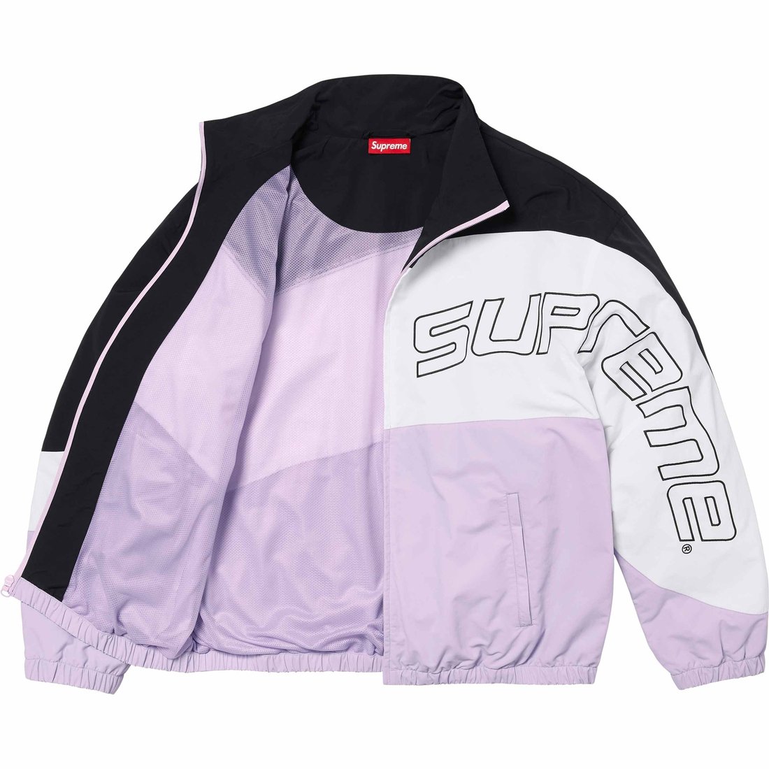 Supreme Curve Track Jacket (SS24) - Light Purple - $168