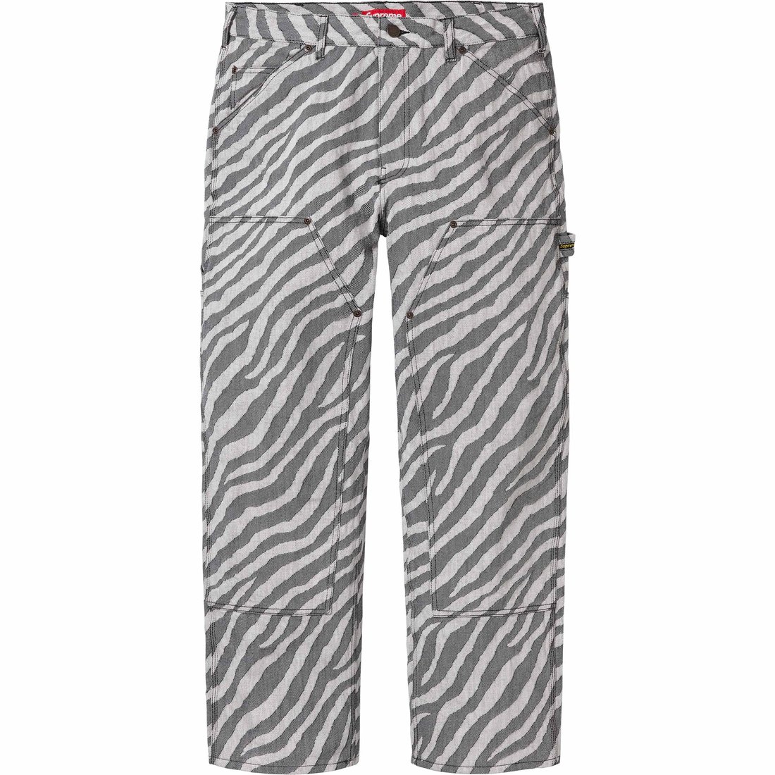 Details on Double Knee Painter Pant Zebra from spring summer
                                                    2024 (Price is $168)