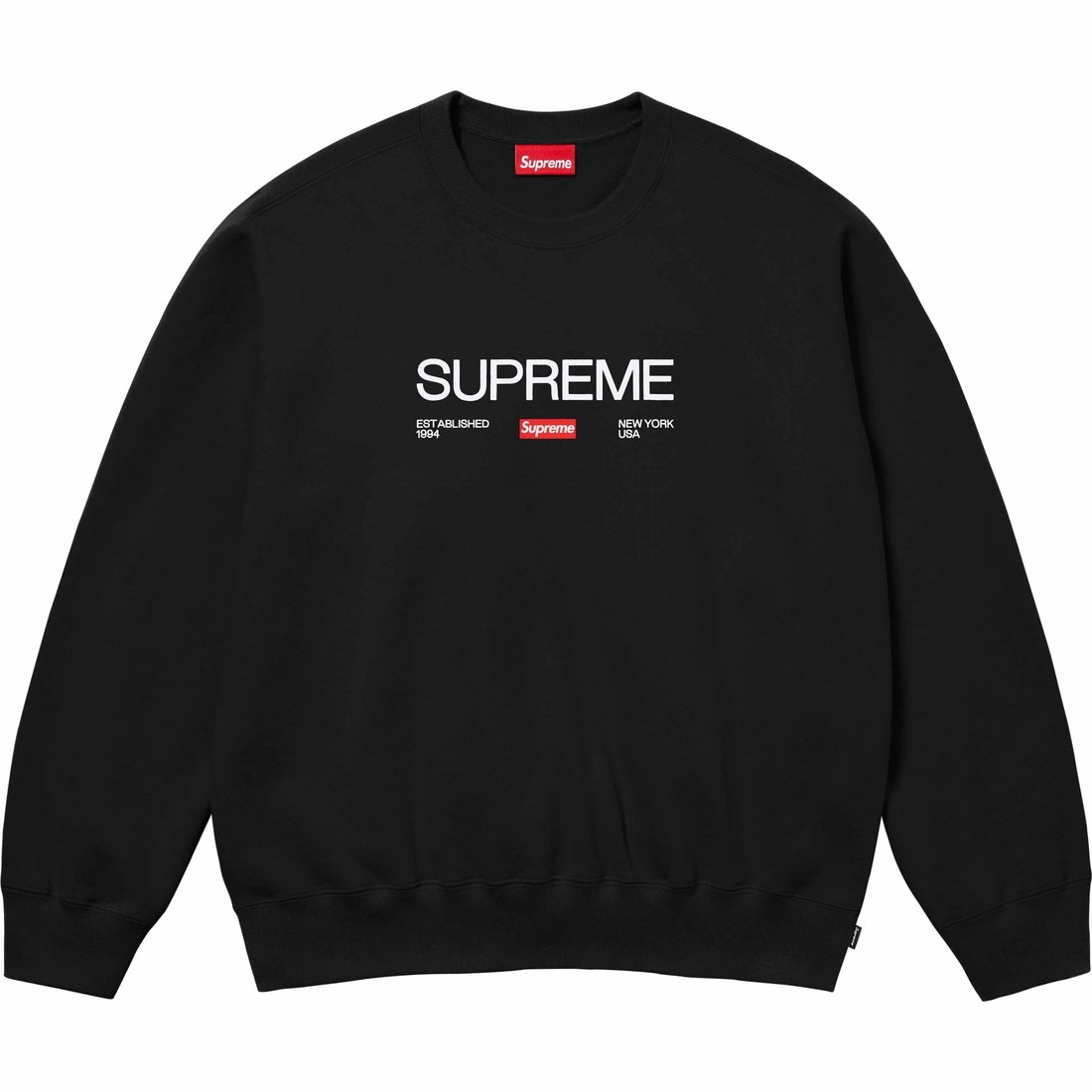 Details on Established Crewneck Black from spring summer
                                                    2024 (Price is $148)