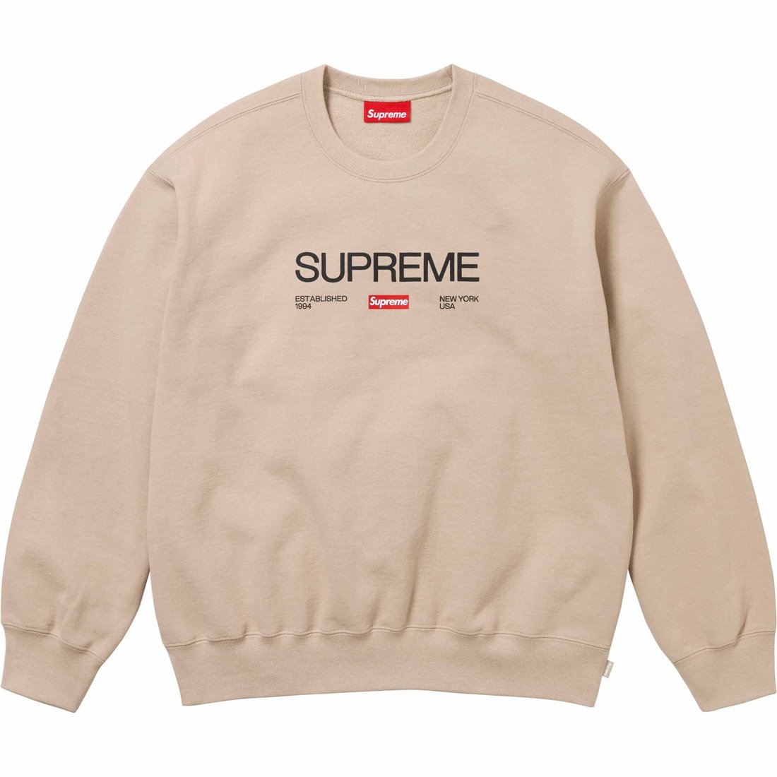 Details on Established Crewneck Clay from spring summer
                                                    2024 (Price is $148)