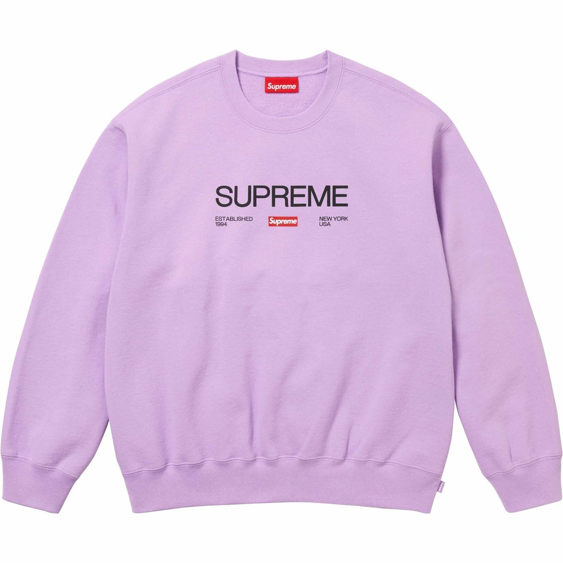 Details on Established Crewneck Violet from spring summer
                                                    2024 (Price is $148)