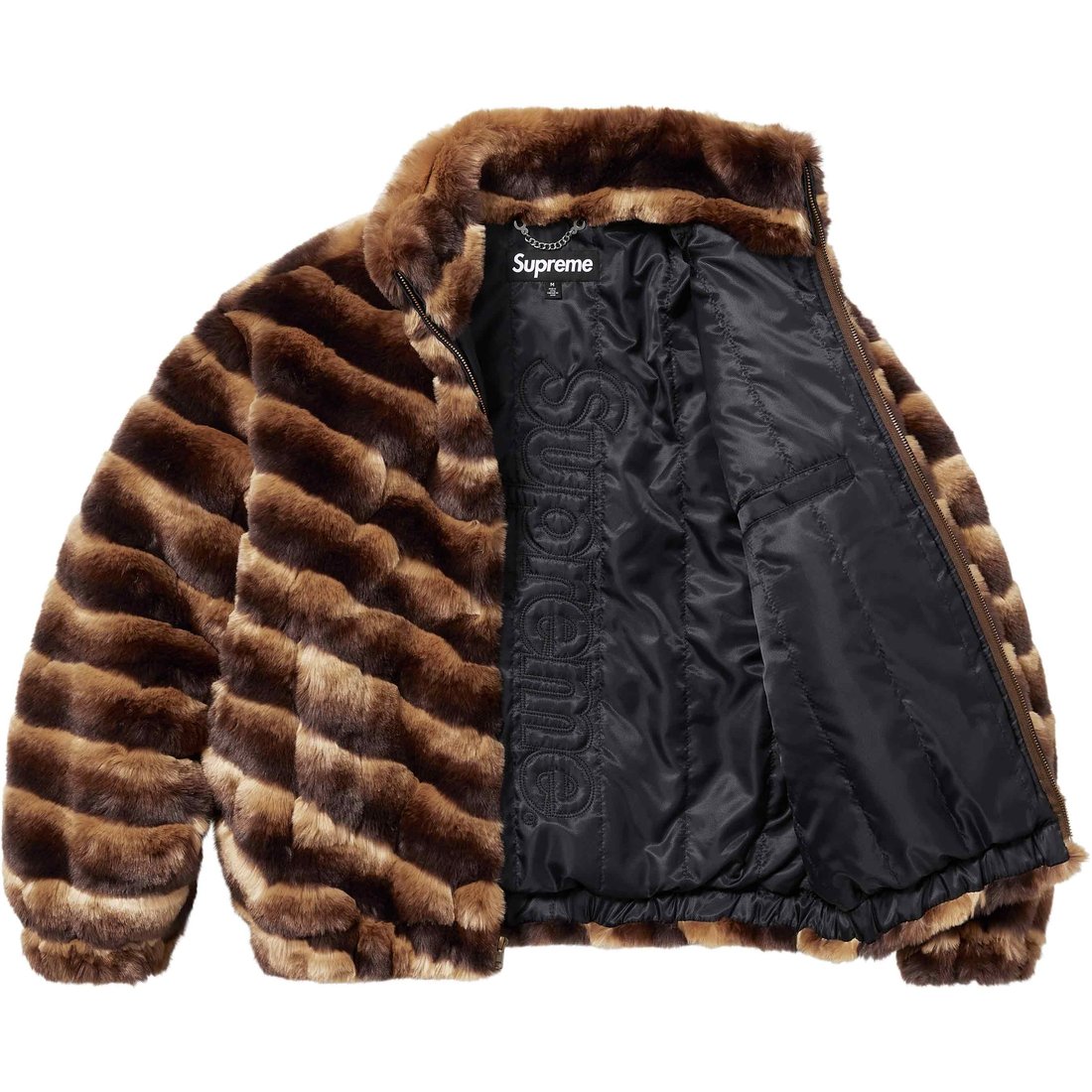Details on Faux Fur Jacket Brown from spring summer
                                                    2024 (Price is $398)